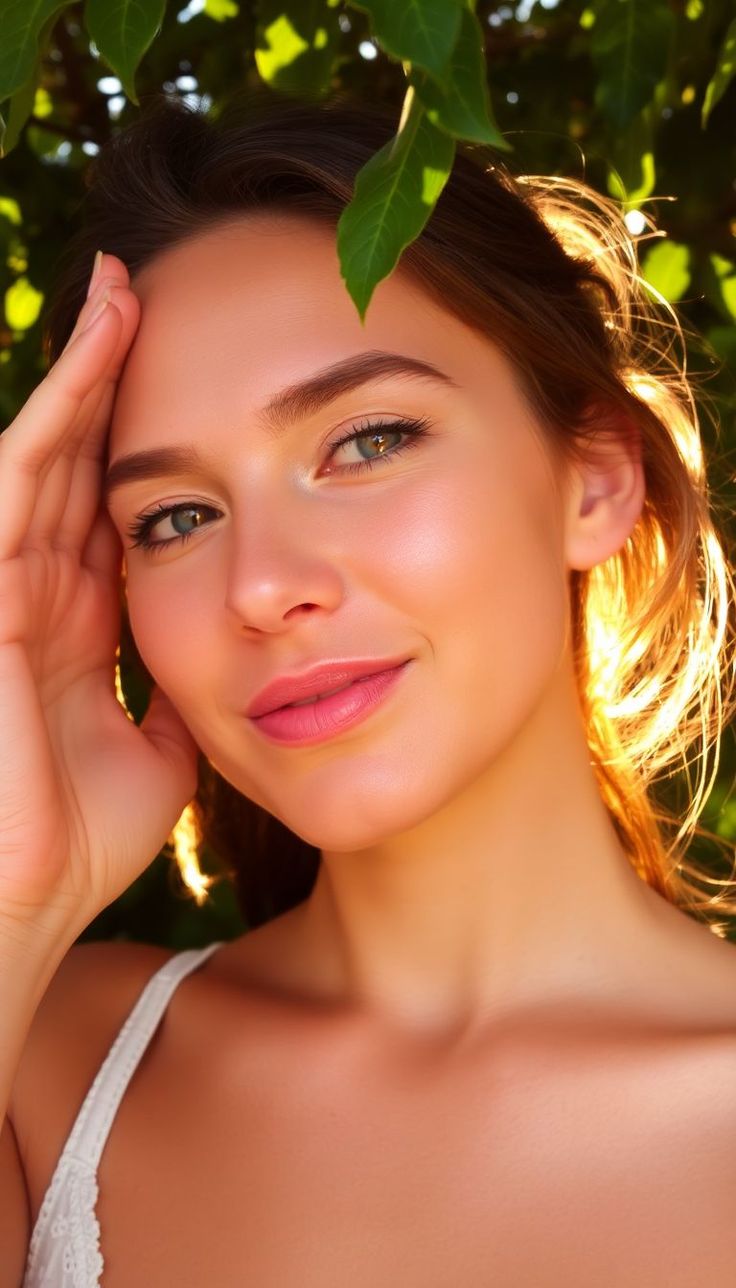 Woman receiving brightening Vitamin C facial treatment